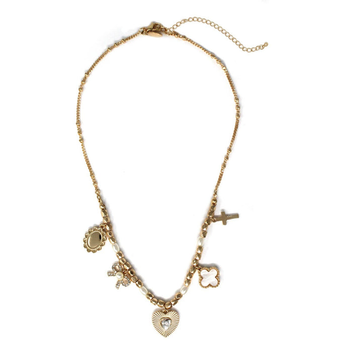 Anna’s Multi Charm Necklace - Backwards Boutique 