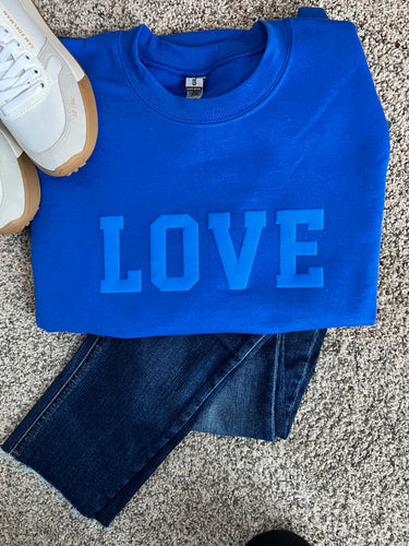 Love Varsity Sweatshirt - Backwards Boutique 