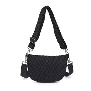 Woven Neoprene Crossbody Belt Bag