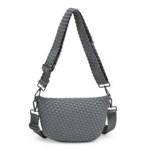 Woven Neoprene Crossbody Belt Bag