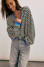 Load image into Gallery viewer, We The Free People Classic Striped Oversized Crew