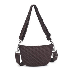 Woven Neoprene Crossbody Belt Bag - Backwards Boutique 