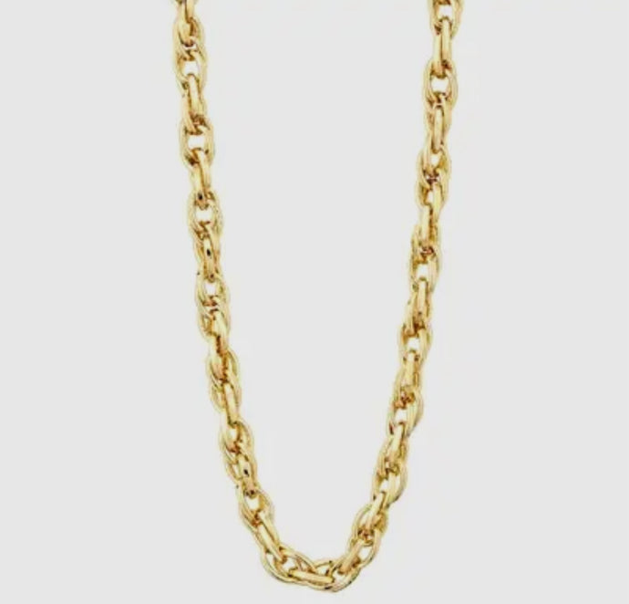 Stacey’s Interlocking Chain Necklace - Backwards Boutique 