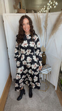 Load image into Gallery viewer, Stacy’s Fall Floral Dress - Backwards Boutique 
