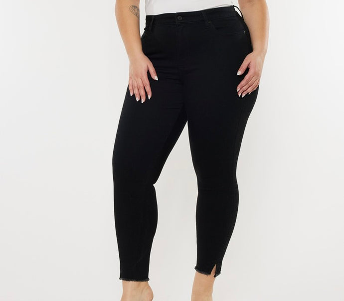 Catherine's High Rise KanCan Black Jeans Plus - Backwards Boutique 