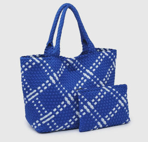 Neoprene Large Woven Tote - Backwards Boutique 