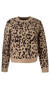 KUT Gisela Animal Print Sweater - Backwards Boutique 