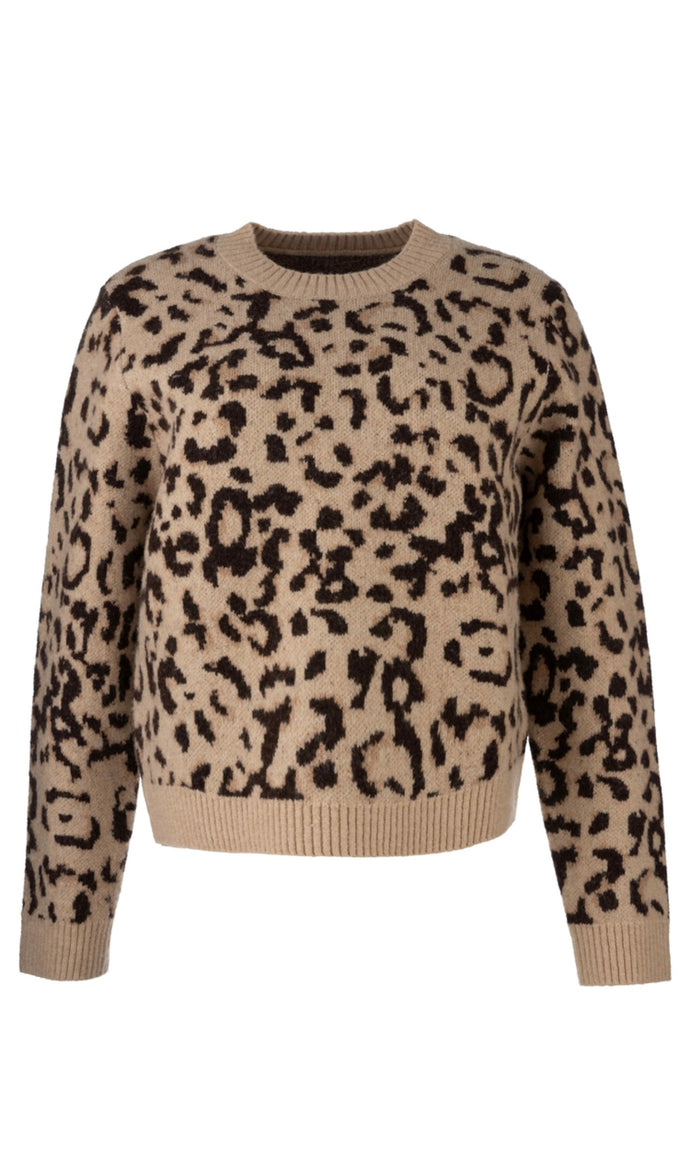 KUT Gisela Animal Print Sweater - Backwards Boutique 