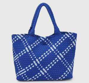 Neoprene Large Woven Tote - Backwards Boutique 