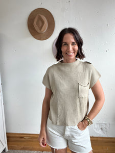 Krista’s Mock Neck Sweater Top