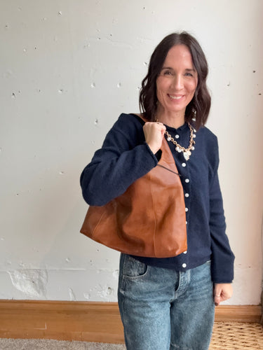 Petite Lindsey Handcrafted Leather Shoulder Bag