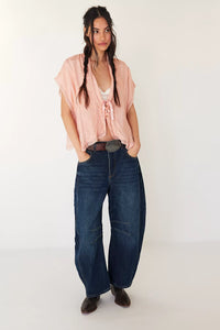 We the Free People Barrel Jeans - Backwards Boutique 