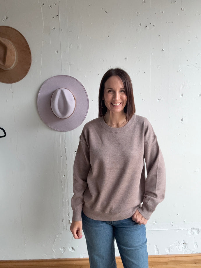 Diana's Crew Neck Sweater - Backwards Boutique 