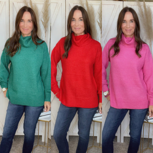 Kay’s Cowl Neck Sweater - Backwards Boutique 