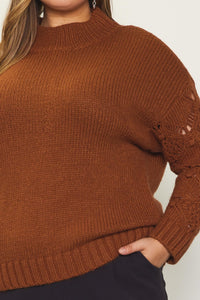 Charity's Fall Plus Sweater - Backwards Boutique 