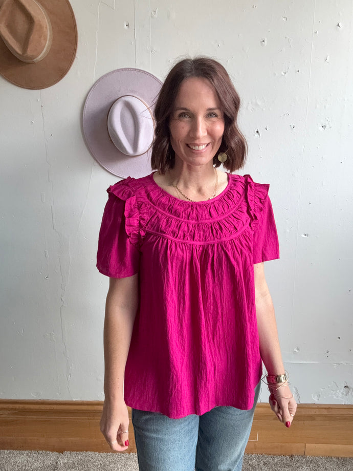 Bethany's Blouse - Backwards Boutique 