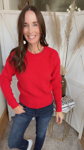 Riley's Ribbed Sweater - Backwards Boutique 