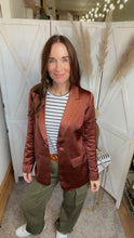 Load image into Gallery viewer, Maddie&#39;s Chocolate Brown Blazer - Backwards Boutique 