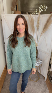 Kenzie’s Mixed Yarn Sweater - Backwards Boutique 