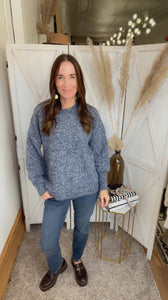Kenzie’s Mixed Yarn Sweater - Backwards Boutique 