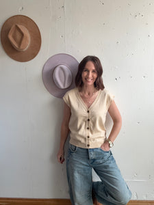 Sierra’s V-Neck Button Down