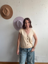 Load image into Gallery viewer, Sierra’s V-Neck Button Down