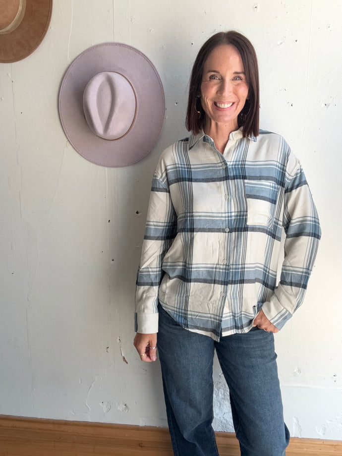 Z Supply River Plaid Button Up