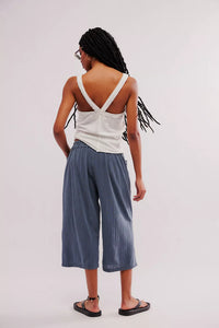 We The Free People Gianna Ruched Gaucho Pull On Pants