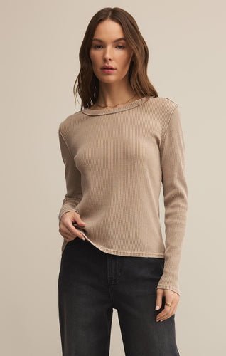 Z Supply Arlet Thermal Long Sleeve - Backwards Boutique 