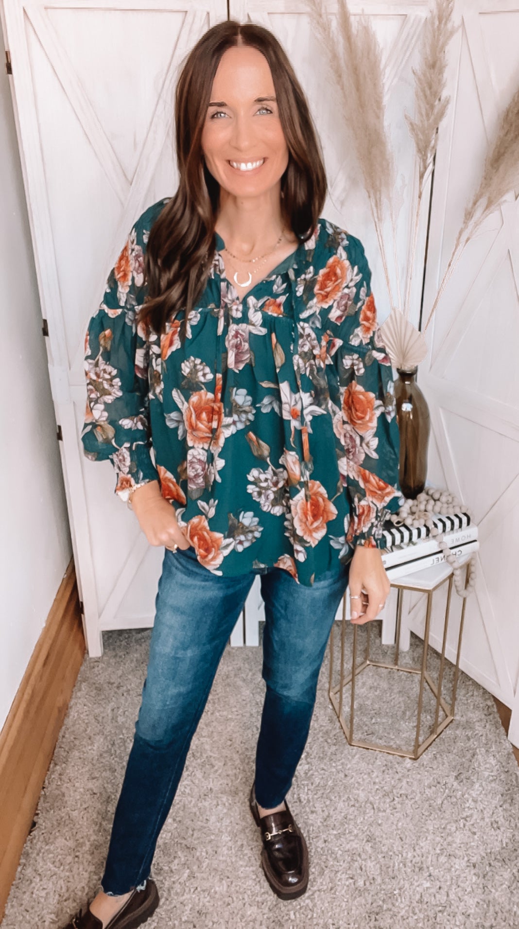 Hayden s Floral Blouse Backwards Boutique