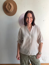 Load image into Gallery viewer, Samantha's Striped Linen Blouse