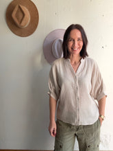 Load image into Gallery viewer, Samantha's Striped Linen Blouse