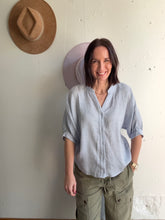 Load image into Gallery viewer, Samantha's Striped Linen Blouse