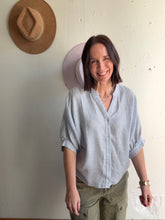 Load image into Gallery viewer, Samantha's Striped Linen Blouse