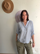 Load image into Gallery viewer, Samantha's Striped Linen Blouse