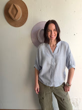 Load image into Gallery viewer, Samantha's Striped Linen Blouse