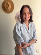 Load image into Gallery viewer, Samantha's Striped Linen Blouse