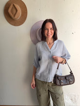 Load image into Gallery viewer, Samantha's Striped Linen Blouse