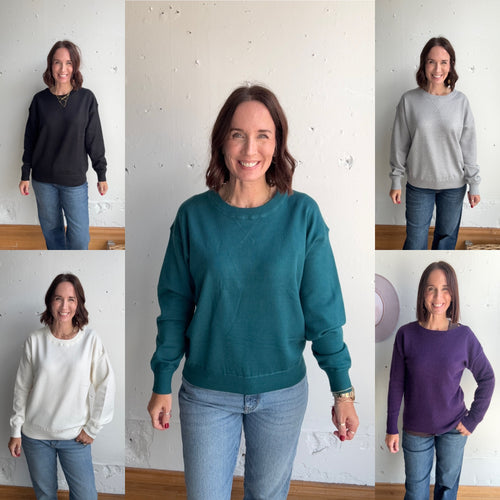 Diana's Crew Neck Sweater - Backwards Boutique 