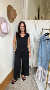 Z Supply Lunch Date Pucker Jumpsuit - Backwards Boutique 
