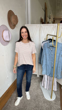 Load image into Gallery viewer, Mary&#39;s Striped Tee - Backwards Boutique 