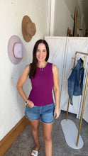Load image into Gallery viewer, Vivian‘s Ribbed Tank Top - Backwards Boutique 