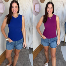 Load image into Gallery viewer, Vivian‘s Ribbed Tank Top - Backwards Boutique 