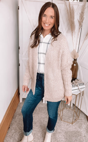 Amber's Sweater Cardigan - Backwards Boutique 