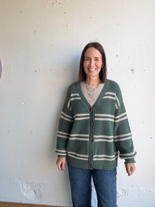 Z Supply Boyfriend Striped Cardigan