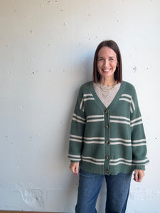 Z Supply Boyfriend Striped Cardigan