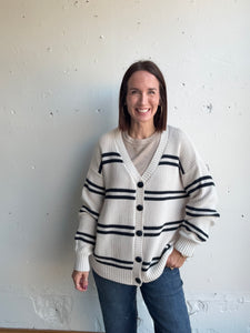 Z Supply Boyfriend Striped Cardigan