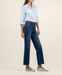 KUT From The Kloth Charlotte High Rise Fab Ab Wide Leg Jeans