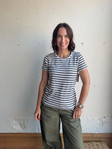 Liverpool Striped Tee - Backwards Boutique 
