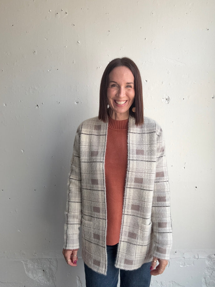 Amy's Checked Cardigan
